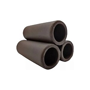 ornamento ceramica toca marron triplo 11x7x7cm