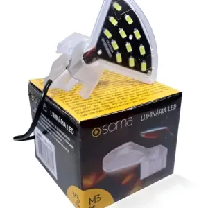 Luminaria led soma m3 trasnparente (5w) led branco 127w