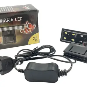 Luminaria Led Soma X3 preta (5w) led wrgb autovolt