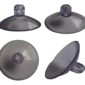 KIT COM 4 VENTOSA PRETA DE SILICONE