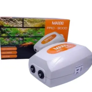 Compressor Ar Maxxi Pro-9000 2 Saídas Aquário Até 400l