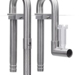 Mini Inflow/outflow  Pro em Aço Inox L 16mm 20cm (33020-16) Aquapro