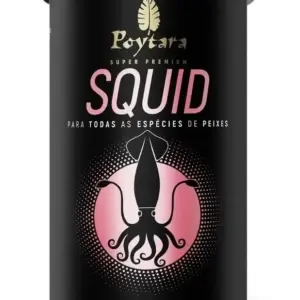 Ração Para Peixes Poytara Squid Black Line M 90g 40% Lula